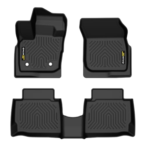 G-PLUS Floor Mats Compatible with 2017-2020 Ford Fusion Lincoln MKZ 1st & 2nd Row TPE Floor Liners All Weather Protection Black