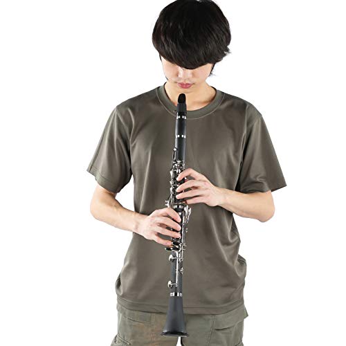 Clarinet Set, 17 Key Bb Key Clarinet with Cleaning Cloth Reed Screwdriver Box Musical Instrument