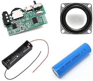 SP Bluetooth FM USB AUX Card MP3 Stereo Audio Player for DIY Mini Boom Box 5 W with 2 inch Speaker Woofer DIY Kit Price In India