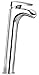J10 Bath Series Single Loop Handle Tall Vessel Sink Faucet with Waterfall Spout Finish: Polished Gold