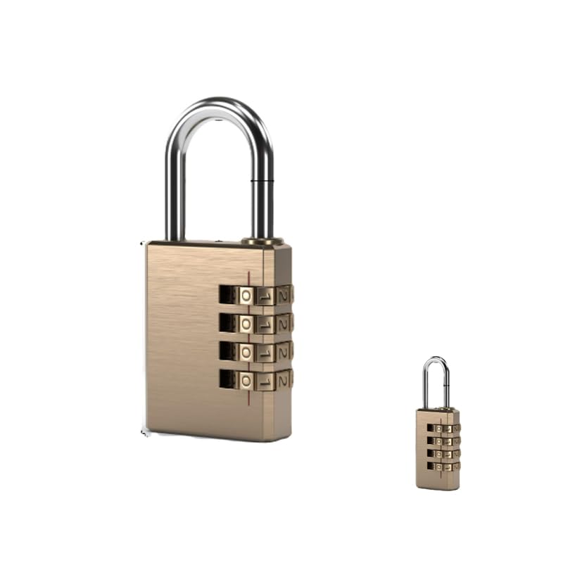 Image of 2PCS Combination Lock, 4 Digit Padlock for School Gym Sports Locker, Fence, Toolbox, Case, Hasp Cabinet Storage