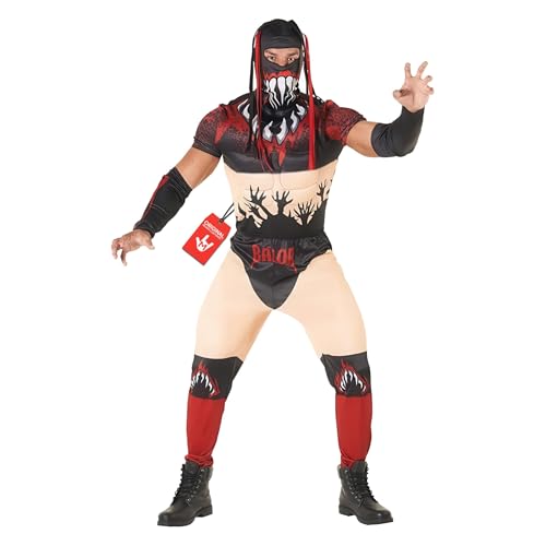 Morph Costumes Déguisement Catch Adulte, Costume Finn Balor, Catcheur Homme, Déguisement Lutte Adulte, XL