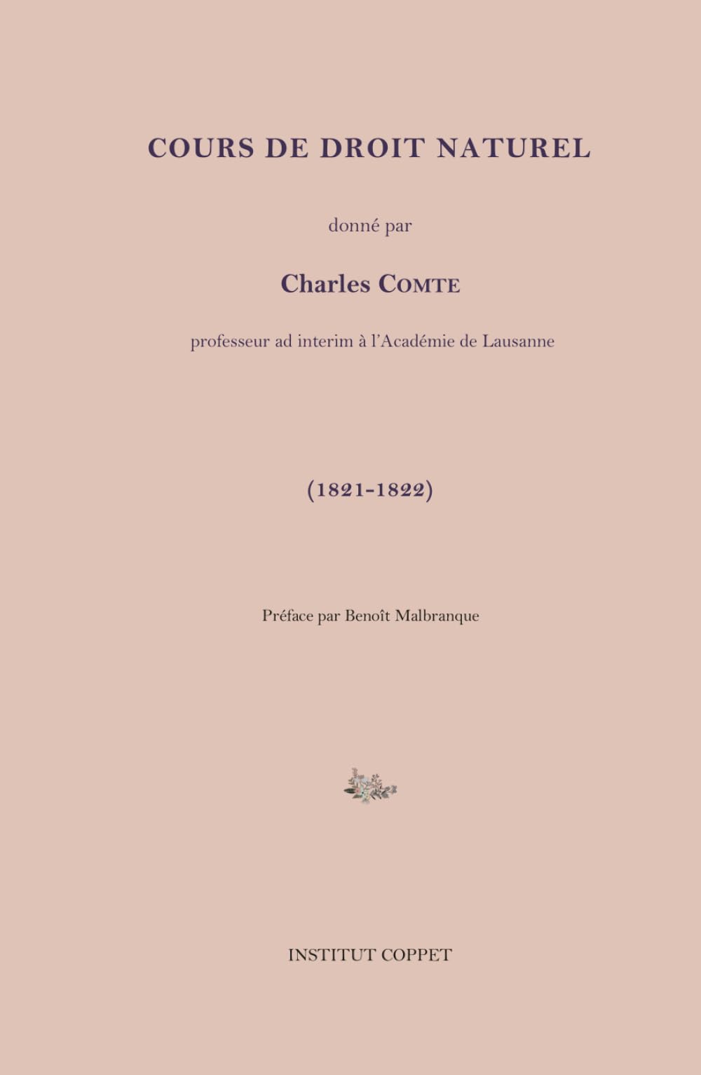 Cours de droit naturel