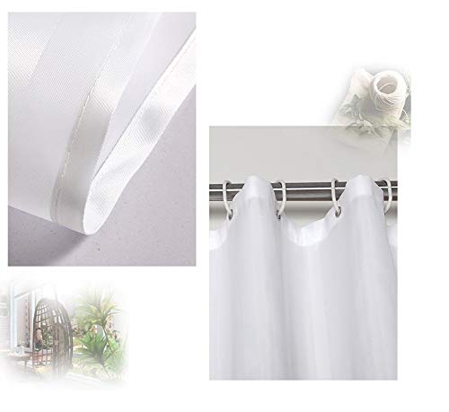 Alvinlite Duschvorhang Wasserdicht – Polyester, Mit Haken, Viele Größen (M)