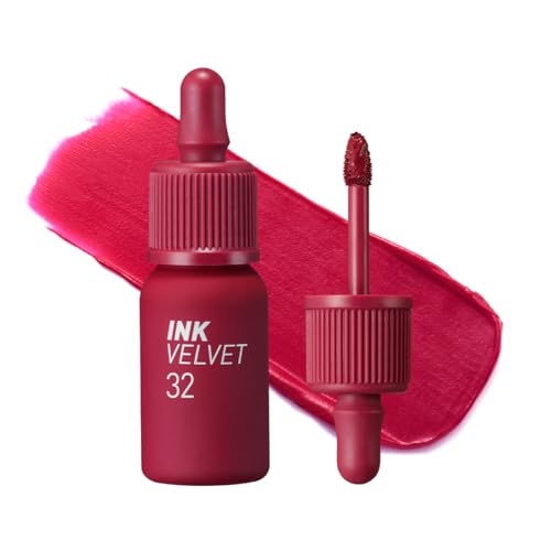 Image of Peripera Ink the Velvet Lip Tint - High Pigment Color, Longwear, Weightless, Not Animal Tested, Gluten-Free, Paraben-Free (032 FUCHSIA RED)