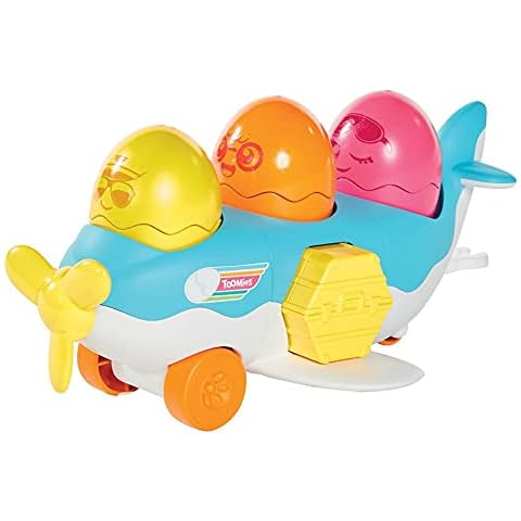 Toomies Tomy Hide and Squeak 2 in 1 Load and Go Plane Baby Toy, Baby Push Along Toy, Learning Toy for Babies, Musical Toys with Colours and Sounds, Baby Boys and Girls Aged 1, 2 and 3 Years Old Cover