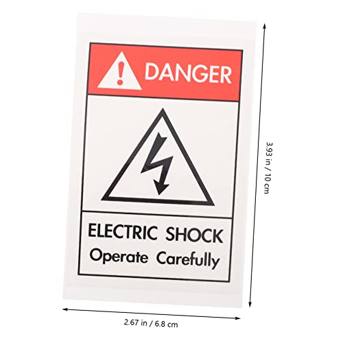 Mobestech 30 Pçs Adesivos De Zona De Perigo De Escritório De Portão Cuidado Sinal Sinais Claros Símb