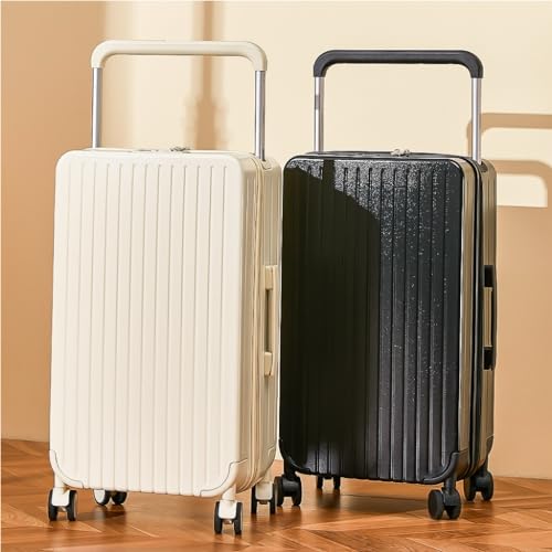 Duffle Bag Simple Wide Trolley Suitcase For Women, Universal Wheel Suitcase, Password Box, Male Accommodation Suitcase Suitcase Tags(Pink)2