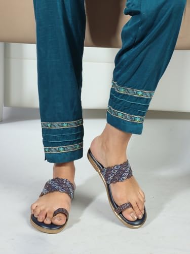 Image of Carlton London Women's Cli-Wn-Cll-7946-A Flat Sandal