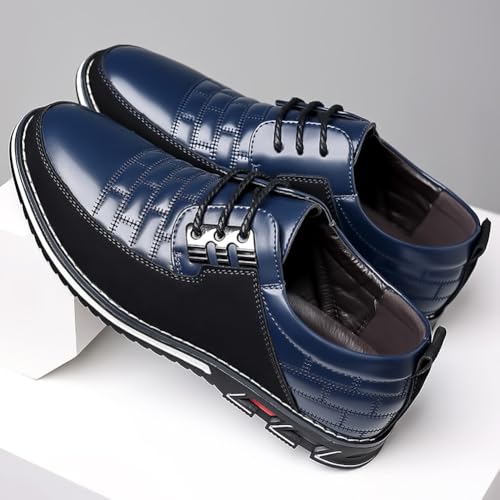 Men's Premium Casual Lace Up Walking Shoes Business Driving Oxford Shoes4
