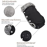 Luchild Handwärmer Kinderwagen Handschuhe Handmuff Wasserdicht und Winddicht Warme Fleece und Baumwolle Stroller Handmuff Universalgröße für Kinderwagen, Buggy, Radanhänger, Kinderwagen Zubehör