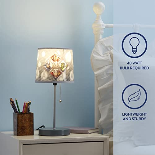 Avengers Stick Table Kids Lamp With Pull Chain, Themed Printed Decorative Shade,Metal #TOP3