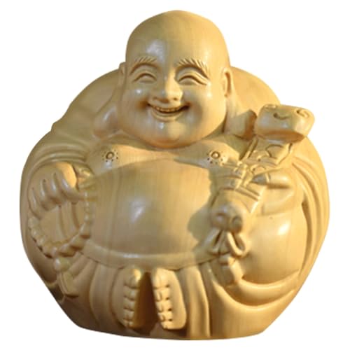 BESPORTBLE Estatua de Buda Maitreya Tallada