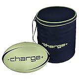 CHARGEBALL Glow in The Dark Light Up Hand Stitched Water Resistant Rugby Ball PRO Kit with LED Charg