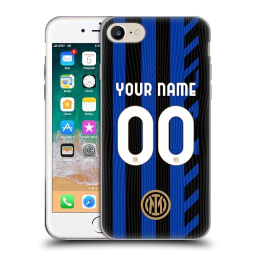 Coque Inter Milan pour iPhone 7/8/SE avec kit personnalisé domicile 2024/25