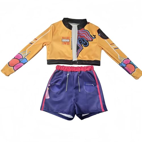 Rumi Costume for Girls Pop Singers Dress Up Include Jacket T-Shirt Shorts 3PCS Set4