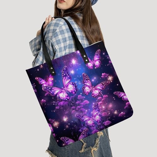 Sac à main violet résistant pour le travail et le quotidien - 2