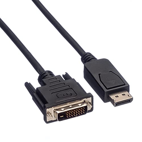Value 11995616 DisplayPort kabel wtyczka na DVI (24+1) wtyczka, "LSOH", 3 m czarna
