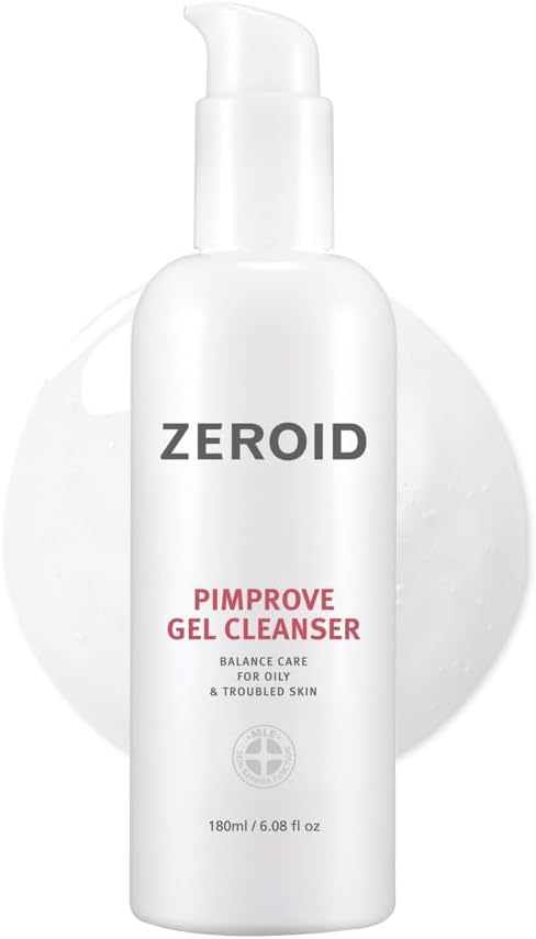 Zeroid Pin Probe Gel Cleanser (Hypoallergenic Facial Wash for Oily Skin) 6.1 fl oz (180 ml) Price Reduction
