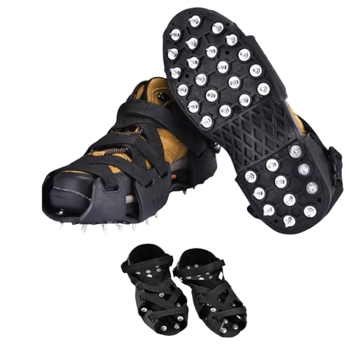 Crampons de traction d'hiver en acier inoxydable pour homme et femme outdoor