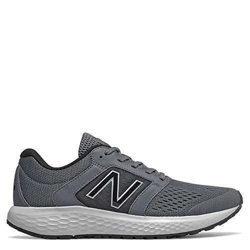 New Balance Men's 520 V5 Running Shoe, Lead/Light Aluminum/Black, 12 XW US