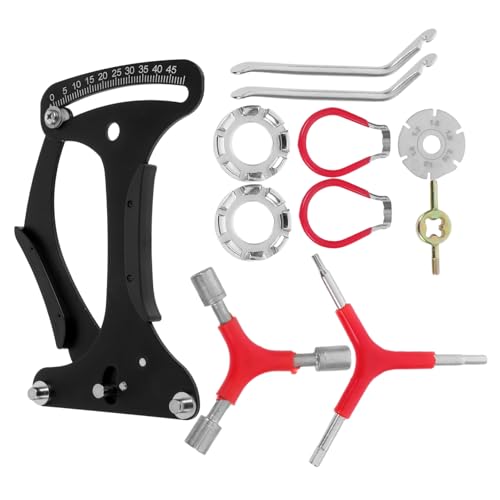 KESYOO 自転車スポーク工具 耐久性多機能テンションメーター付きホイール修理キット ロード マウンテン 折りたたみ自転車対応簡単操作ツ