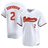 Custom Mens/Women/Youth Baltimore White Gunnar Henderson Baseball Stitched T-Shirt for Sports Fan