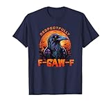 Photo Gallery funny black crow, f-caw-f black bird halloween adult humor maglietta Photo Gallery funny black crow, f-caw-f black bird halloween adult humor maglietta