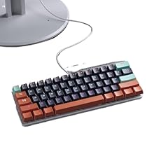 Model MUCAI 61-key compact mechanical keyboard with USB wired connectivity Designed for gaming and daily typing tasks, offering responsive red switch feedback and tactile performance Hot-swappable PCB supports 3-pin and 5-pin mechanical switches for ...