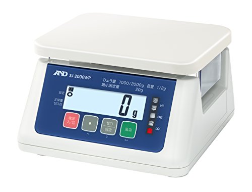 A&D ؖp hoEhfW^͂ SJ-2000WP-A1 Ђ傤:2000g ŏ\:1~2g(gp͈:20~2000g) M@:230(W)*190(D)mm t:1n