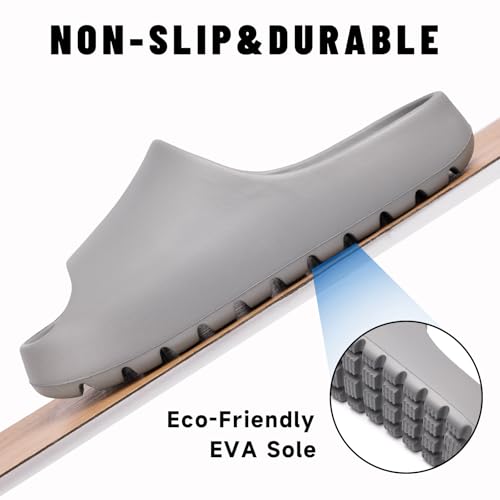 Image of Jaeynow Cloud Slides for Women,Unisex EVA Soft Recovery Slides,Thick Sole Open Toe Mens Pillow Slides Shower Shoes Outdoor&Indoor House Slippers