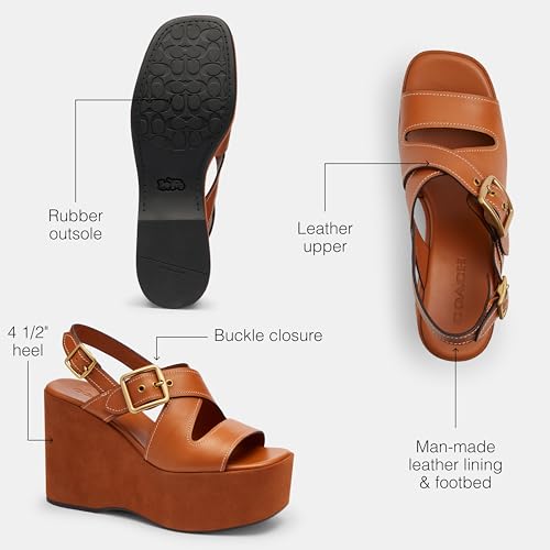 Coach Women's Archival Buckle Wedge Platform3