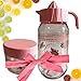 Spremiagrumi Manuale Vetro Da 1 Litro + Barattolo Vetro 300 ml (Spremiagrumi Piccolo) + Tovaglietta da Cucina In Bamboo + Omaggio - Regalo Donna