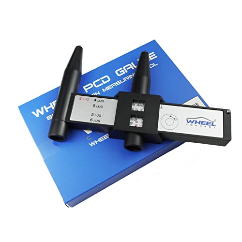 Image of WHEEL CONNECT PCD Gauge,Wheel /Rim Bolt Pattern Measuring Tool, PCD Ruler, Sliding Caliper for 4 5 6 8 Holes