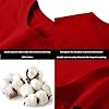Women's T Shirts Short Sleeve Crew Neck Tops Comfy Basic Cotton Tees Ladies Black T Shirt Gym Tees for Women UK Plus Size S-5Xl Red M #4