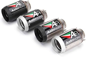 汎用 マフラー スリップオン サイレンサー カーボン 汎用 差込径 φ50.8 アルミ製 カーボンカラー サイレンサー