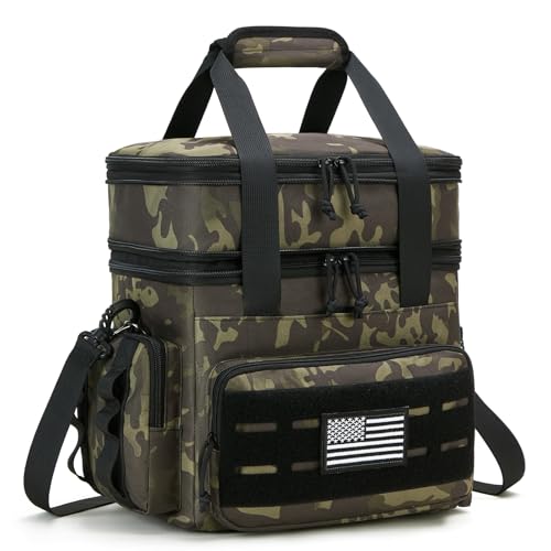holuxer Tactical Lunch Bag & Lunch Box for Men - Large Double Deck Expandable Insulated Soft Adult...