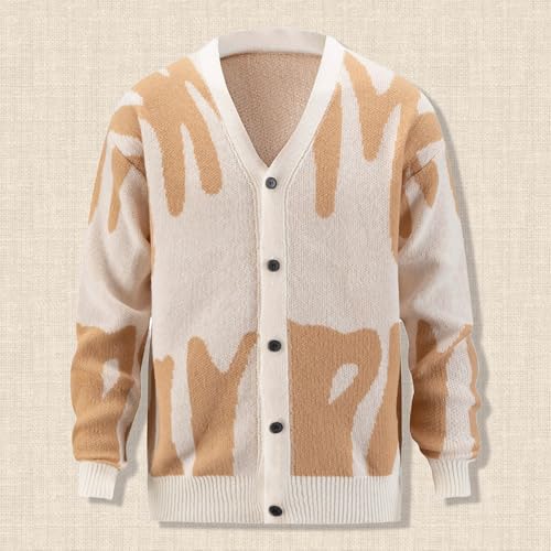 Chaqueta de punto elegante hombre para abrigarse con estilo 3