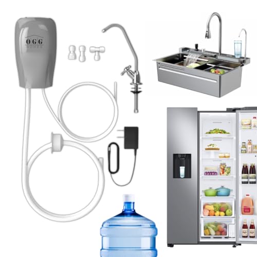 Lista de Despachador de Agua Con Refrigerador , listamos los 10 mejores. 47 OGG HOMES Dispensador Automatico para refrigerador Duplex con Llave de tarja | Bomba de Agua 2 Funciones en 1 I Refrigeradores Dispensador Hielo Despachador Cocina