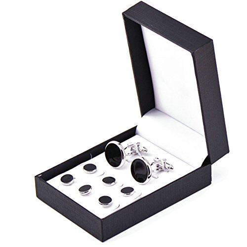Zealmer 316L Stainless Steel Cufflinks Shirt Studs Business Wedding Gifts for Men4
