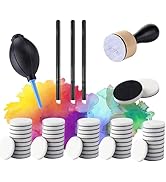PCS 58 Ink Blower Applicator Tool Sets for Card Making Detailed Ink Blending Brushes,Ink Paints M...