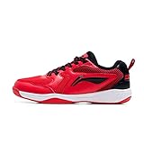 Li-Ning Ultra IV Non-Marking Cushion Badminton Shoe (Red, Black, 5 UK, Unisex)
