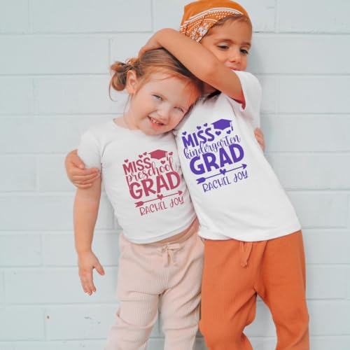 Personalized Miss Preschool Graduation Shirt For Toddler Girl, Miss Kindergarten Shirt For Girls, Graduation Gifts For Preschoolers, Cute Kids Graduation Shirt For Last Day Of School.3
