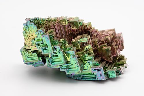 Rainbow Bismuth Crystal WYSIWYG #9 504 Grams Stone Specimen for Collecting Decoration Wicca Reiki Energy Healing 99.99% USA Pure Mineral Element by Awesome Industries