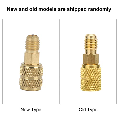 R410A Weiblicher SAE-Adapter, A/C 1/4 Zoll Männlicher SAE auf 5/16 Zoll Weiblicher SAE-Adapter HVAC-Schlauchverbinder(R410A Adapter)