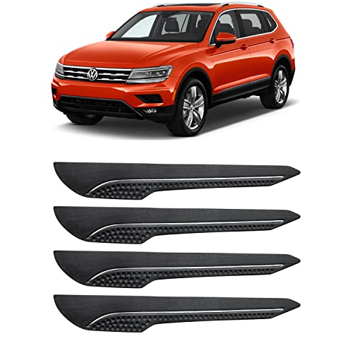 Image of AOSIS-Car Bumper Protector /Bumper Guard for Tiguan with Single Chrome Stripe (4-Pcs)