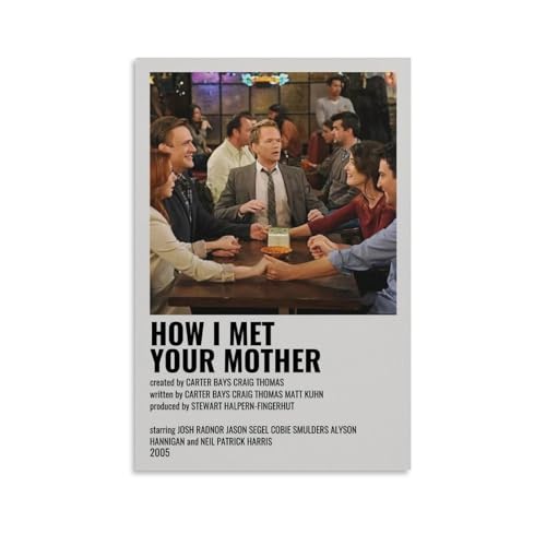 NIPSER Affiches murales pour décoration murale de chambre d'adolescent - Affiche de film How-I-Met-Your-Mother-Movie (16) - 20 x 30 cm