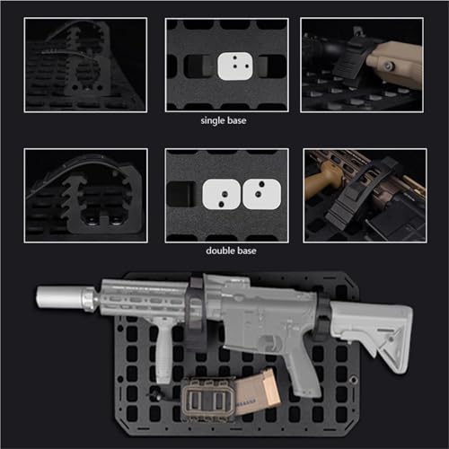 Organiseur Panneau Tactique Molle WLXW avec Support d'Adaptateur Fixe d'Etui