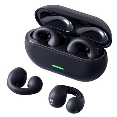 Image of Bluetooth Earbuds for All Phones, T75 Clip Ear Wireless Earphones with Mic, Bluetooth 5.3 Headphones, HD Call, Noise Cancelling, Sports, Gaming, Music, Calling, Long Battery Life