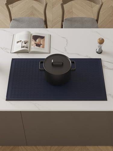 Stove Top Covers for Electric Stove, Food Grade Heavy Duty Silicone Glass Stove Top Cover Protector, Induction Cooktop Protector, Heat Resistant Range Ceramic Stove Top Covers Mat, Oven Cover
